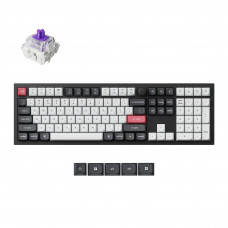 Клавіатура бездротова Keychron Q6 HE Magnetic Switch Black RGB (Q6H-M1-UA)