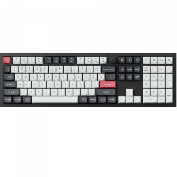 Клавіатура бездротова Keychron Q6 HE Magnetic Switch Black RGB (Q6H-M1-UA)
