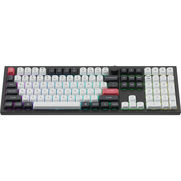 Клавіатура бездротова Keychron Q6 HE Magnetic Switch Black RGB (Q6H-M1-UA)