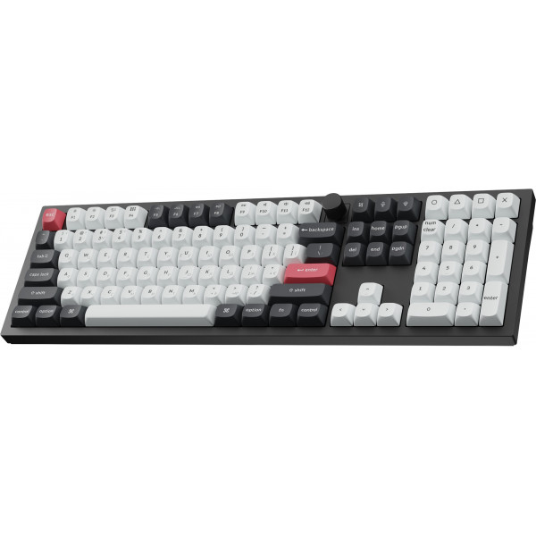 Клавіатура бездротова Keychron Q6 HE Magnetic Switch Black RGB (Q6H-M1-UA)