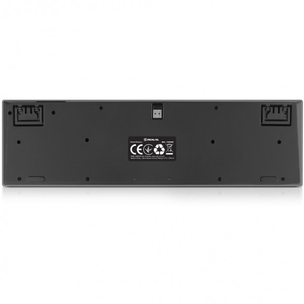 Клавіатура бездротова REAL-EL RK-725W Black
