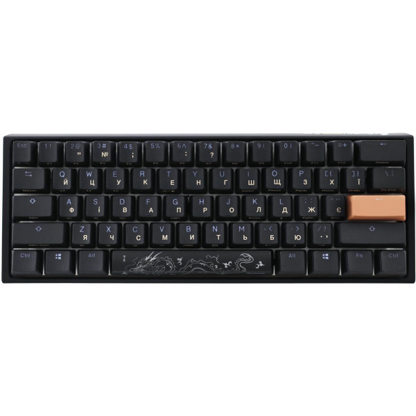 Клавіатура Ducky One 3 Mini Cherry MX Silent Red RGB UA USB Black (DKON2161ST-SUAPXCLAWSC1)