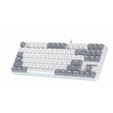 Клавіатура GamePro Genesis Metallic MK110W Outemu Red Swithes USB White