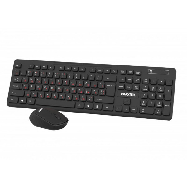 Комплект (клавіатура, миша) Maxxter KMS-WCM-02B-UA Black
