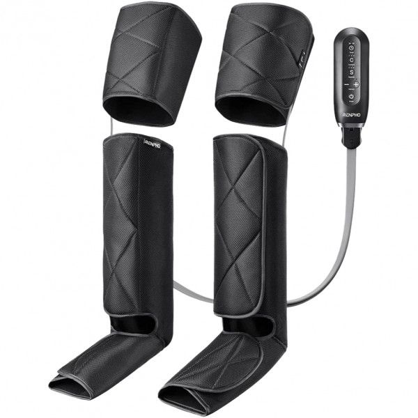 Компресійний масажер для ніг RENPHO Foot Calf and Thigh Air Massager Black (RP-ALM079H-BK)
