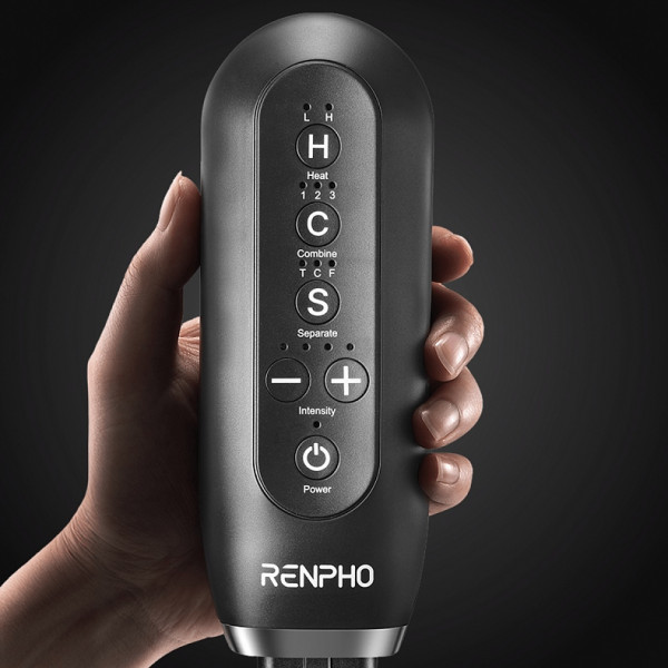 Компресійний масажер для ніг RENPHO Foot Calf and Thigh Air Massager Black (RP-ALM079H-BK)
