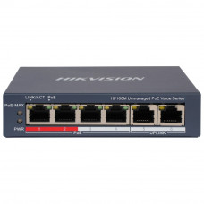 Комутатор Hikvision DS-3E0106P-E/M(B) POE