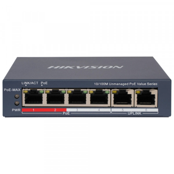 Комутатор Hikvision DS-3E0106P-E/M(B) POE