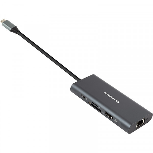 Концентратор USB Type-C PowerPlant CA913497 Grey