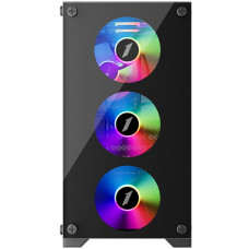 Корпус 1stPlayer X2-M-BK-4F1-PS-600FK-EU Black 600W