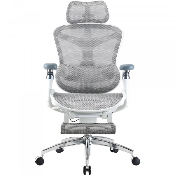 Крісло офісне Sihoo Doro C300 Pro Mesh White with footrest (Doro-C300-Pro-M102-JT)