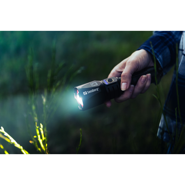 Ліхтарик-повербанк Sandberg Survivor Torch Powerbank 5000 mAh XHP160LED USB-C 18W (420-89)