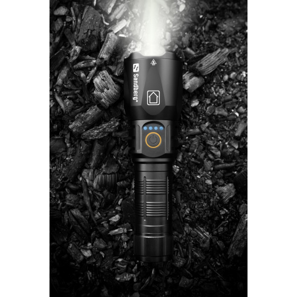 Ліхтарик-повербанк Sandberg Survivor Torch Powerbank 5000 mAh XHP160LED USB-C 18W (420-89)