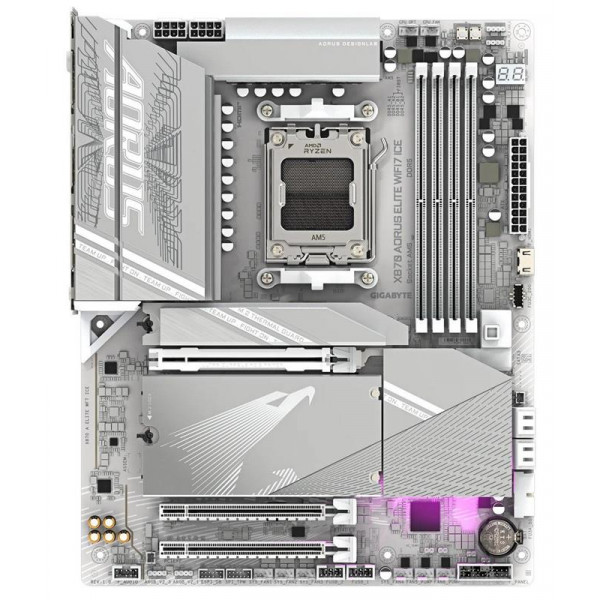 Материнська плата Gigabyte X870 Aorus Elite WiFi7 Ice Socket AM5