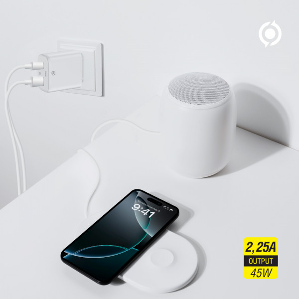 Мережевий зарядний пристрій Piko TC-PD452 (1USB-Cx3A, 1USBx3A) 45W White (1283126597787)