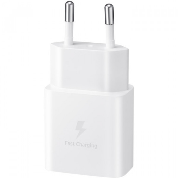 Мережевий зарядний пристрій Samsung EP-T1510X White, 1хUSB Type-C, 15W + кабель USB Type-C (EP-T1510XWEGEU)