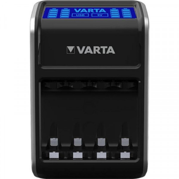 Мережевий зарядний пристрій Varta LCD Plug Charger + 4 х Ni-Mh AA 2100 mAh (57687101441)