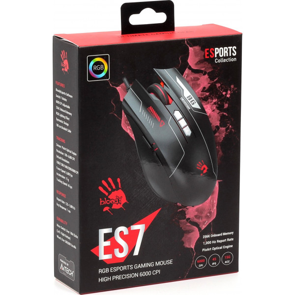 Миша A4Tech ES7 Bloody Esports Black