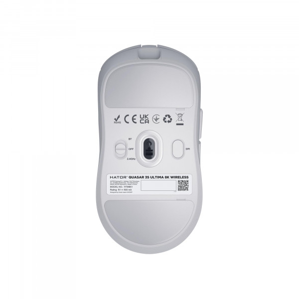 Миша бездротова Hator Quasar 3S Ultima 8K Wireless White (HTM661)