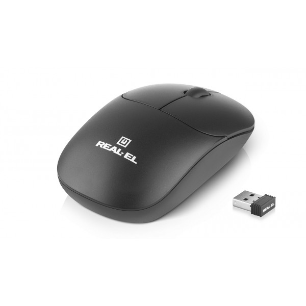 Миша бездротова REAL-EL RM-311 W Black