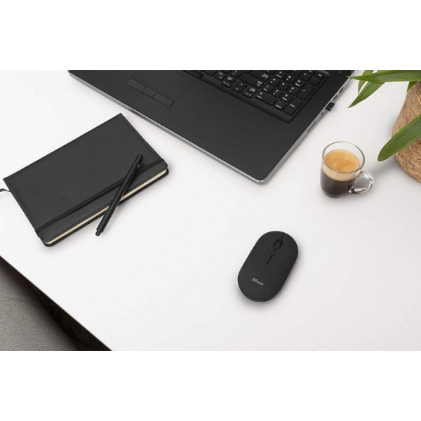 Миша бездротова Trust Puck Rechargeable Black (24059)