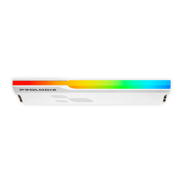 Модуль пам`ятi DDR5 16GB/6000 Prologix Onyx White RGB (PRO16GB6000YWR5)