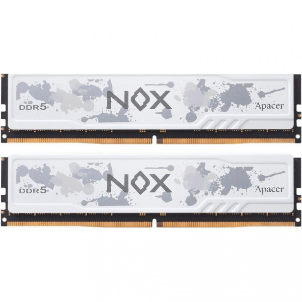 Модуль пам`ятi DDR5 2x16GB/5600 Apacer NOX RGB White (AH5U32G56C522NWAA-2)