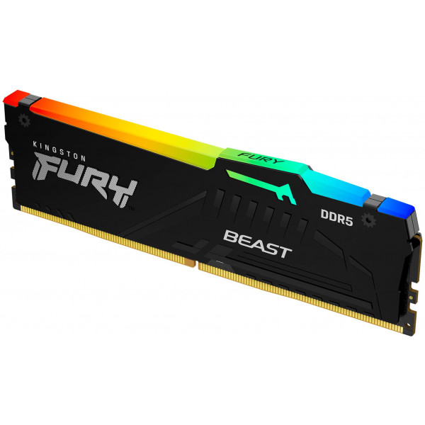 Модуль пам`яті DDR5 2x32GB/5600 Kingston Fury Beast RGB Black (KF556C36BBE2AK2-64)