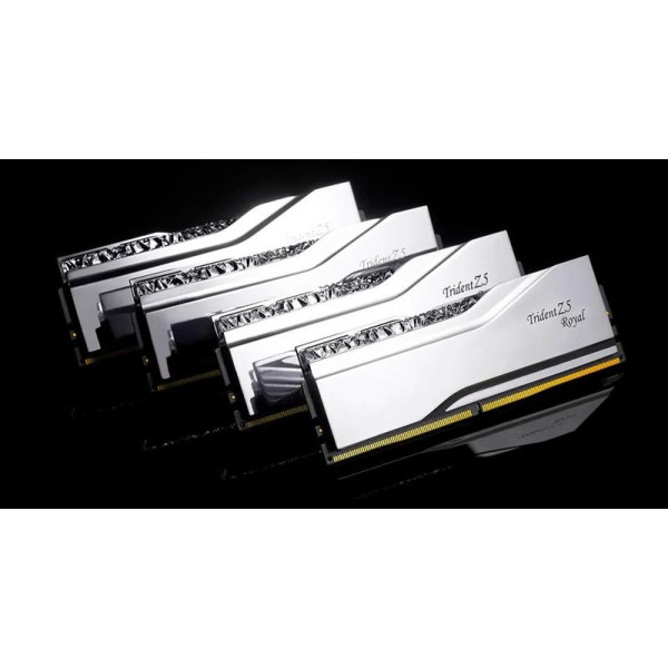 Модуль пам`ятi DDR5 2x32GB/6400 G.Skill Trident Z5 Royal Silver (F5-6400J3239G32GX2-TR5S)
