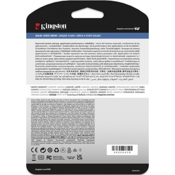 Накопичувач SSD 960GB Kingston SSD DC600M 2.5" SATAIII 3D TLC (SEDC600M/960G)