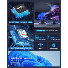 Неттоп NiPoGi AK2 Plus (794677124021)