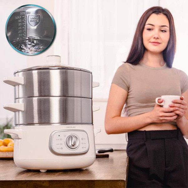 Пароварка Cecotec Vapovita SteelPot White (A01_EU01_100630)
