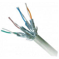 Патч-корд S/FTP Cablexpert (PP6A-LSZHCU-0.5M) литий, 50u "штекер із засувкою, 0.5м, сірий