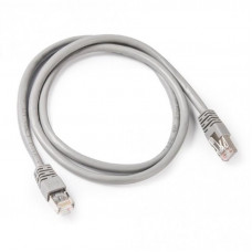 Патч-корд S/FTP Cablexpert (PP6A-LSZHCU-0.5M) литий, 50u "штекер із засувкою, 0.5м, сірий