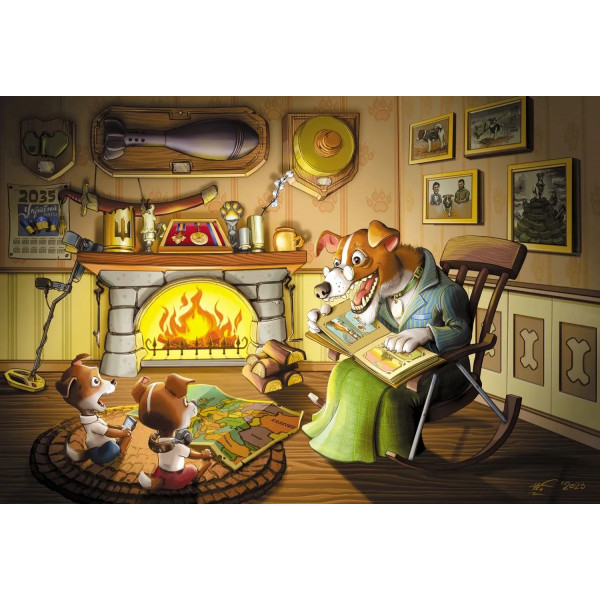 Пазл UkrainianPuzzles Пес Патрон на пенсії