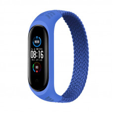Ремінець BeCover Elastic Nylon Style для Xiaomi Mi Smart Band 5/Mi Smart Band 6 Size S Deep Blue (706138)