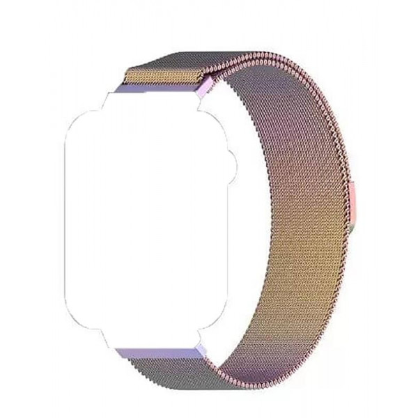 Ремінець BeCover Milanese Style для Samsung Galaxy (20mm)/Watch 5/ Watch 4 40/44mm/Watch 4 Classic 42mm/Watch Active/Active 2 40/44mm/Watch 3 41mm/Gear S2/Classic/Gear Sport Rainbow (707678)