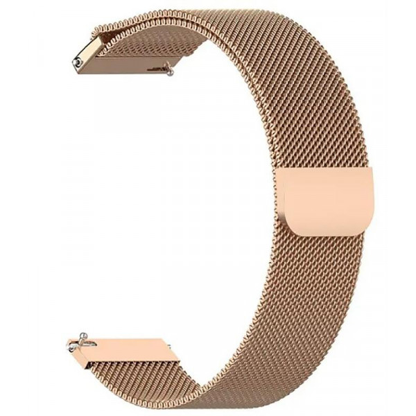Ремінець BeCover Milanese Style для Xiaomi Amazfit Bip (22mm) Lite/Bip S Lite/GTR 42mm/GTS/TicWatch S2/TicWatch E/GTS 3/GTS 2 mini Brown (707736)