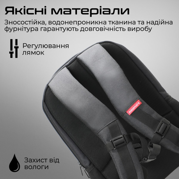 Рюкзак для ноутбука Promate Satchel BP 15.6" Blue
