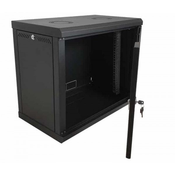 Шафа настінна EServer 9U 600х350х503 (скло) (ES-Е935B)