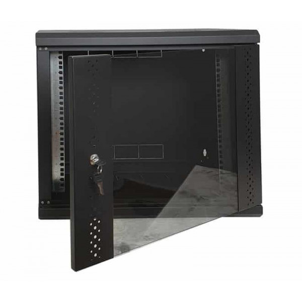 Шафа настінна EServer 9U 600х350х503 (скло) (ES-Е935B)