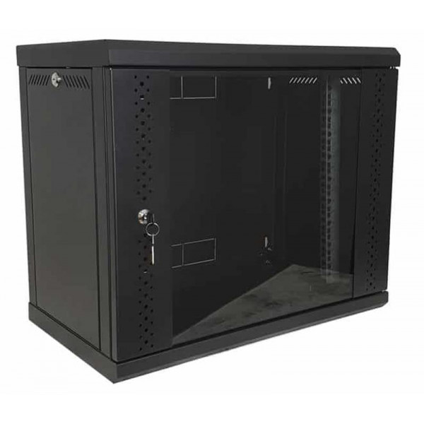 Шафа настінна EServer 9U 600х350х503 (скло) (ES-Е935B)