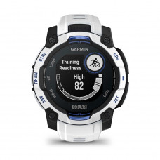 Смарт-годинник Garmin Instinct 3 45mm Solar Whitestone with Whitestone/Bolt Blue Silicone (010-02934-43)