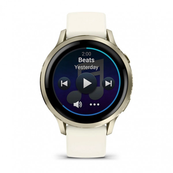 Смарт-годинник Garmin Venu 4 41mm Luna Gold with Bone Silicone (010-03013-40)