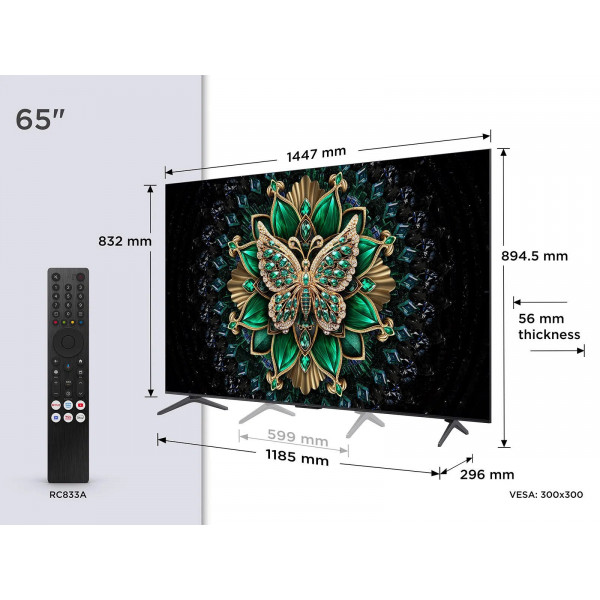 Телевiзор TCL 65C61K