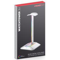 Тримач для навушників FragON Watchtower 2U RGB Silver (FGLHH22WTWTR2URGB)