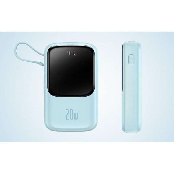 Універсальна мобільна батарея Baseus Qpow Pro 10000mAh, 20W, Blue (PPQD020003)