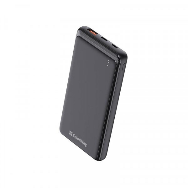 Універсальна мобільна батарея ColorWay Slim PD 10000mAh Black (CW-PB100LPG3BK-PD)