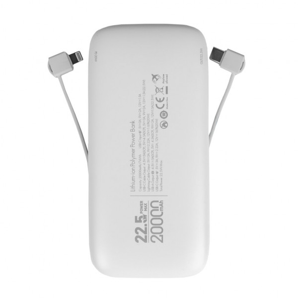 Універсальна мобільна батарея LogicPower LP PQ20 20000mAh 22.5W