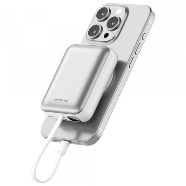 Універсальна мобільна батарея Proove Neutron 22.5W 10000mAh Silver/White (PBNE22022206)